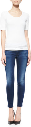 Hudson Krista Contrary Faded Cropped Skinny Jeans