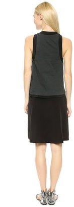 3.1 Phillip Lim Quilted Overlay Dress