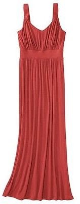 Merona Women's Knit V-Neck Ruched Waist Maxi Dress - Assorted Colors