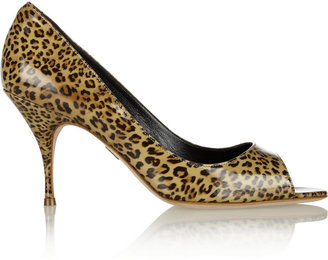 Brian Atwood Carla leopard-print patent-leather pumps