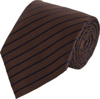 Armani Collezioni Herringbone Stripe Jacquard Neck Tie