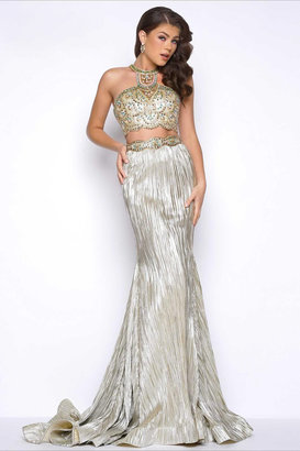 Mac Duggal Long Two-Piece Prom Dress 65862M