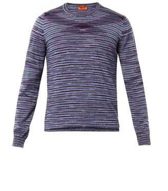 Missoni Melange-stripe crew-neck sweater