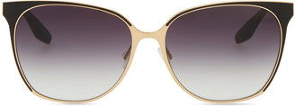 Barton Perreira Universal Fit Edie Metal/Enamel Sunglasses, Gold/Black