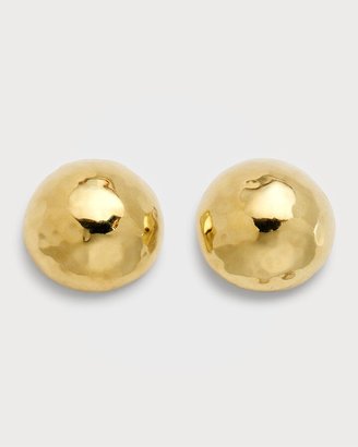 Ippolita Small Hammered Pinball Stud Earrings in 18K Gold