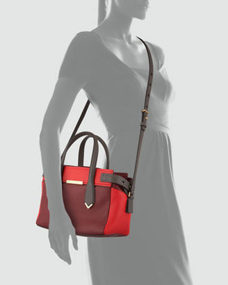 Marc by Marc Jacobs Hail to the Queen Liz Colorblock Satchel Bag, Red Multi