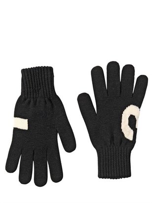 Y-3 Logo Merino Wool Knit Gloves