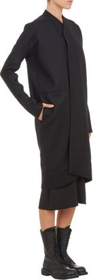 Rick Owens Women's Melton Cocoon Coat-Black