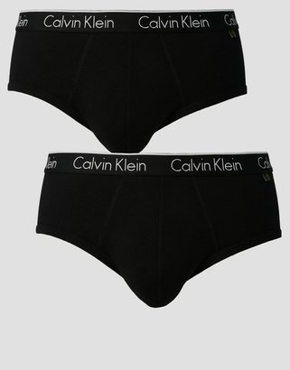 Calvin Klein One Cotton Stretch 2 Pack Briefs - Black