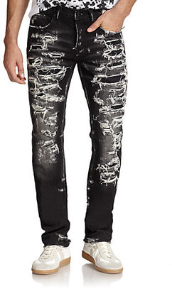 PRPS Harley Distressed Straight-Leg Jeans