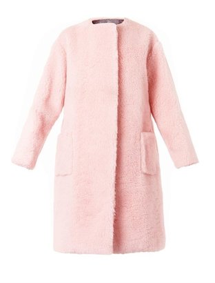 Rochas Boiled-wool collarless coat