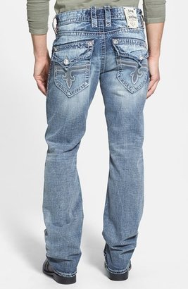 Rock Revival 'Jed' Straight Leg Jeans (Light Blue)