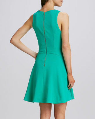 Ali Ro Scoop-Neck Fit-and-Flare Dress