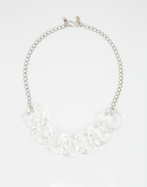 Kenneth Jay Lane Chunky Link Necklace - silver