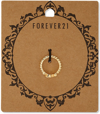 Forever 21 M Initial Midi Ring