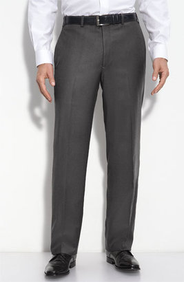 JB Britches Flat Front Wool & Cashmere Trousers