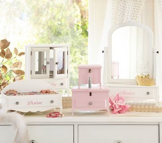 Pottery Barn Kids White Mill Valley Vanity with Mirror