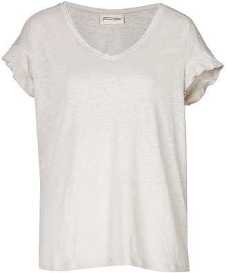 American Vintage Slubby Cotton-Blend Short Sleeve T-Shirt