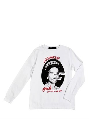 DSquared 1090 Dsquared2 - Long Sleeve Cotton T-Shirt