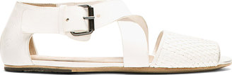 Marsèll White Woven Leather Sandals