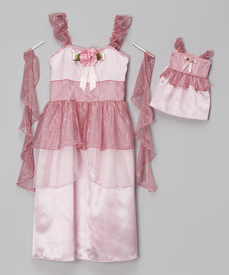 Dollie & Me Light Pink Princess Dress & Doll Outfit - Girls