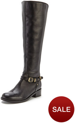 Carvela Penny Leather Knee Boots With Buckles