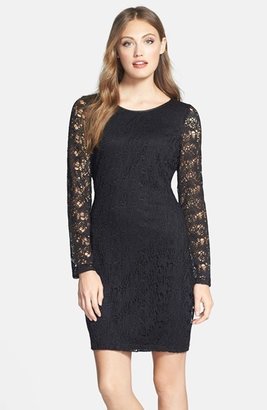 Marc New York 1609 Marc New York by Andrew Marc Lace Shift Dress (Regular & Petite)