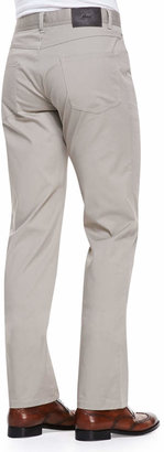 Brioni Stelvio Five-Pocket Pants, Beige