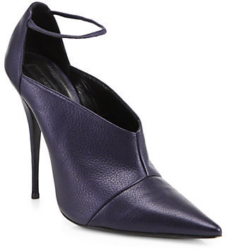 Narciso Rodriguez Leather Ankle Strap Pumps