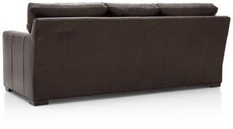 Crate & Barrel Axis Leather 3-Seat Queen Sleeper Sofa