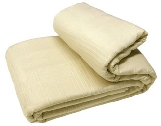 Camilla And Marc EHC Indian Classic Rib Cotton Throw, Sofa Bed Throw Bedspread - 250cm x 250cm (100" x 100") Fits 3 or 4 Seater Sofa or King Size Bed ( Included 2 x Cushion Cover 45cm x 45cm),Natural