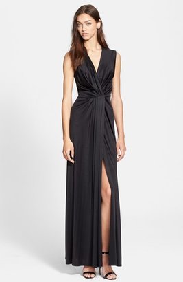 L'Agence Draped Jersey Gown