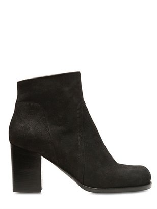 Rick Owens Curst Leather Ankle Boots