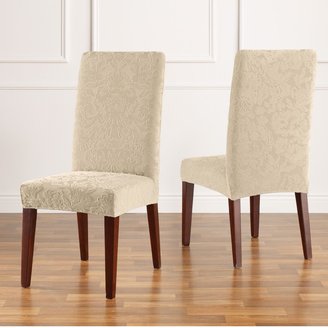 Sure Fit Stretch Jacquard Damask Dining Room Chair Slipcover