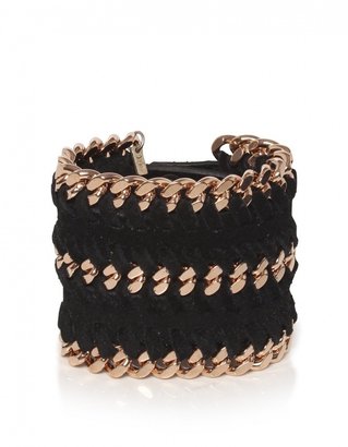 Riccardo Forconi Women's Suede and Rose Gold Cuff