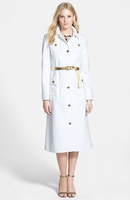 MICHAEL Michael Kors Belted Single Breasted Long Coat