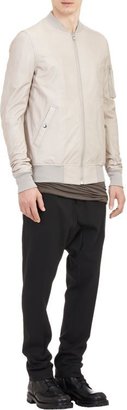 Rick Owens Worsted Drop-Rise Trousers-Black