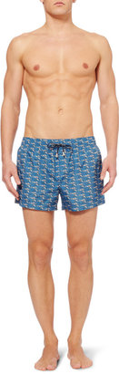 Dolce & Gabbana Short-Length Swordfish-Print Swim Shorts