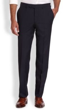 Saks Fifth Avenue Wool Check Trousers