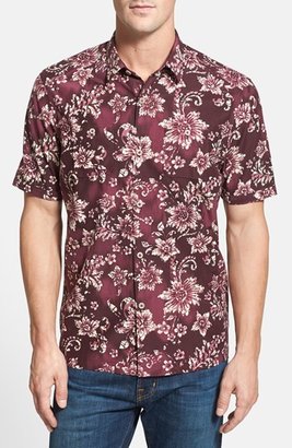 Tommy Bahama 'Desert Bloom Batik' Original Fit Floral Silk & Cotton Campshirt