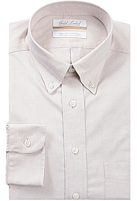 Roundtree & Yorke Gold Label Regular-Fit Button-Down Collar Oxford Dress Shirt