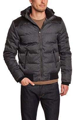 Lee Cooper Men's M Matt 3273 Kero Wool Leather Nl Down Long Sleeve Jacket Jacket