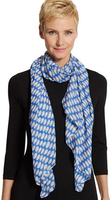 Chico's Tina Etched Dot Scarf
