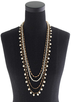 J.Crew Pearls and chains necklace