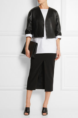 Adam Lippes Cropped leather jacket