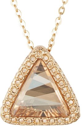 Titania Caroline Creba 18ct gold plated fancy triangle pendant