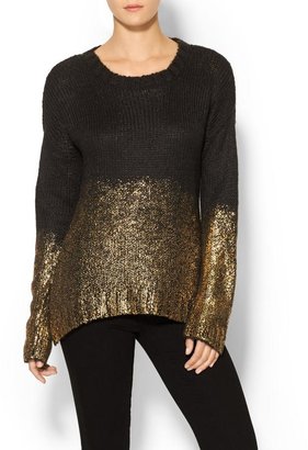 Piperlime Collection Gold Dipped Sweater
