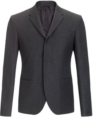 Joseph Micro Check Mod Jacket in CHARCOAL