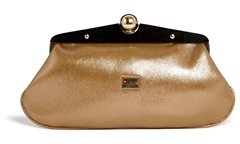 Love Moschino Glitter Finish Bobble Clutch Bag - Gold