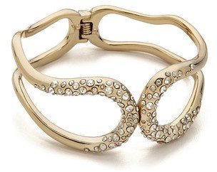 Alexis Bittar Crystal Encrusted Hinged Bracelet